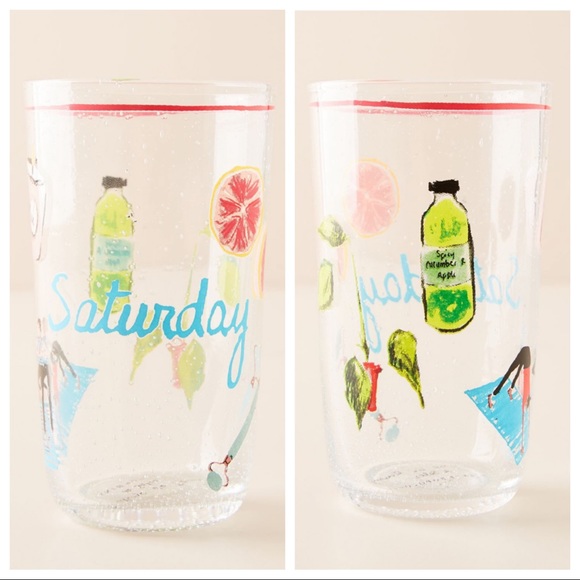 Anthropologie Saturday Sunday Weekend Juice Glass - Picture 3 of 8